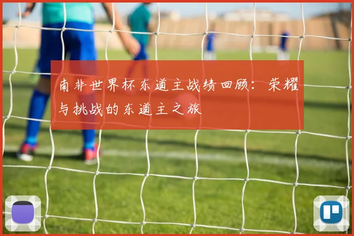 南非世界杯东道主战绩回顾:荣耀与挑战的东道主之旅